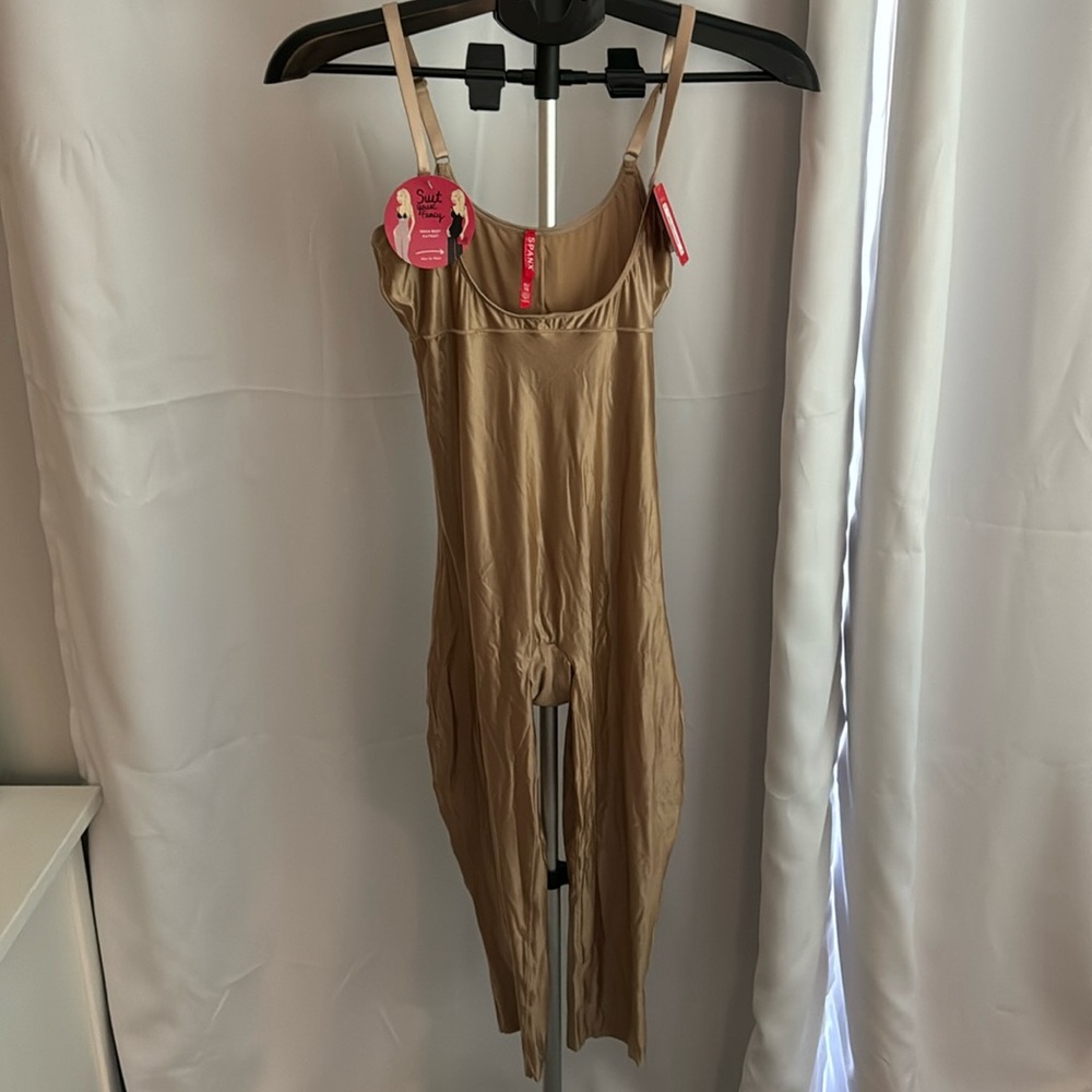 SPANX open bust cat suit shapewear NWT